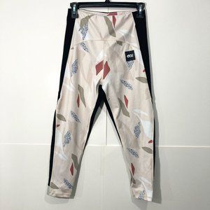 PICTURE Womens Leggings Black Floral Recycled polyester Stretch Size M/L